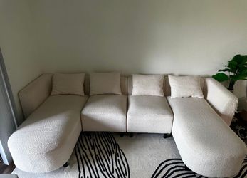 Sofa with pillows for $100