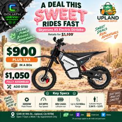 ⚡ Skyeruns X5 Electric Dirt Bike – 3000W | 44 MPH | 48V 24Ah | $900 + Tax
