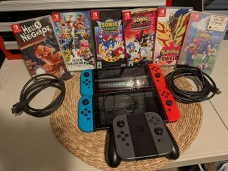 Nintendo Switch (V2) - With games and accessories optional