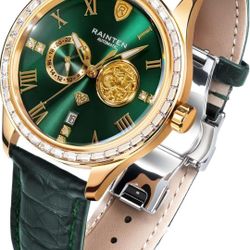 Rainten Automatic Green Dial Luxury Watch – Stunning Piece