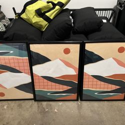 3 poster frames 