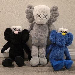 Kaws BFF and Holiday Plush Character Lot