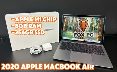2020 Apple MacBook Air Laptop: Apple M1 Chip, 13” Retina Display, 8GB RAM, 256GB SSD Storage, Backlit Keyboard, FaceTime HD Camera, Touch ID