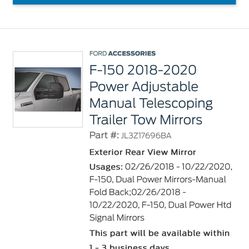 Ford F150 Tow Mirrors