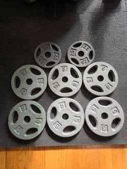 (35lb) Standard 1inch 2.5lb and 5lb Weight Plates-