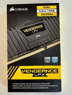 Corsair Vengeance LPX DDR4 memory kit 16GB Still in the original box.