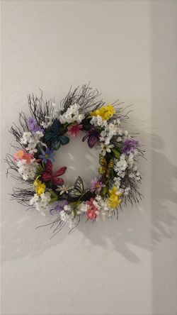 Butterfly wreath