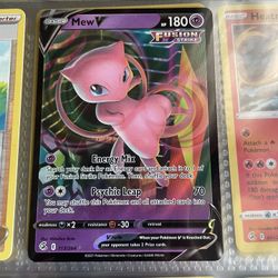 Pokemon Mew V Card