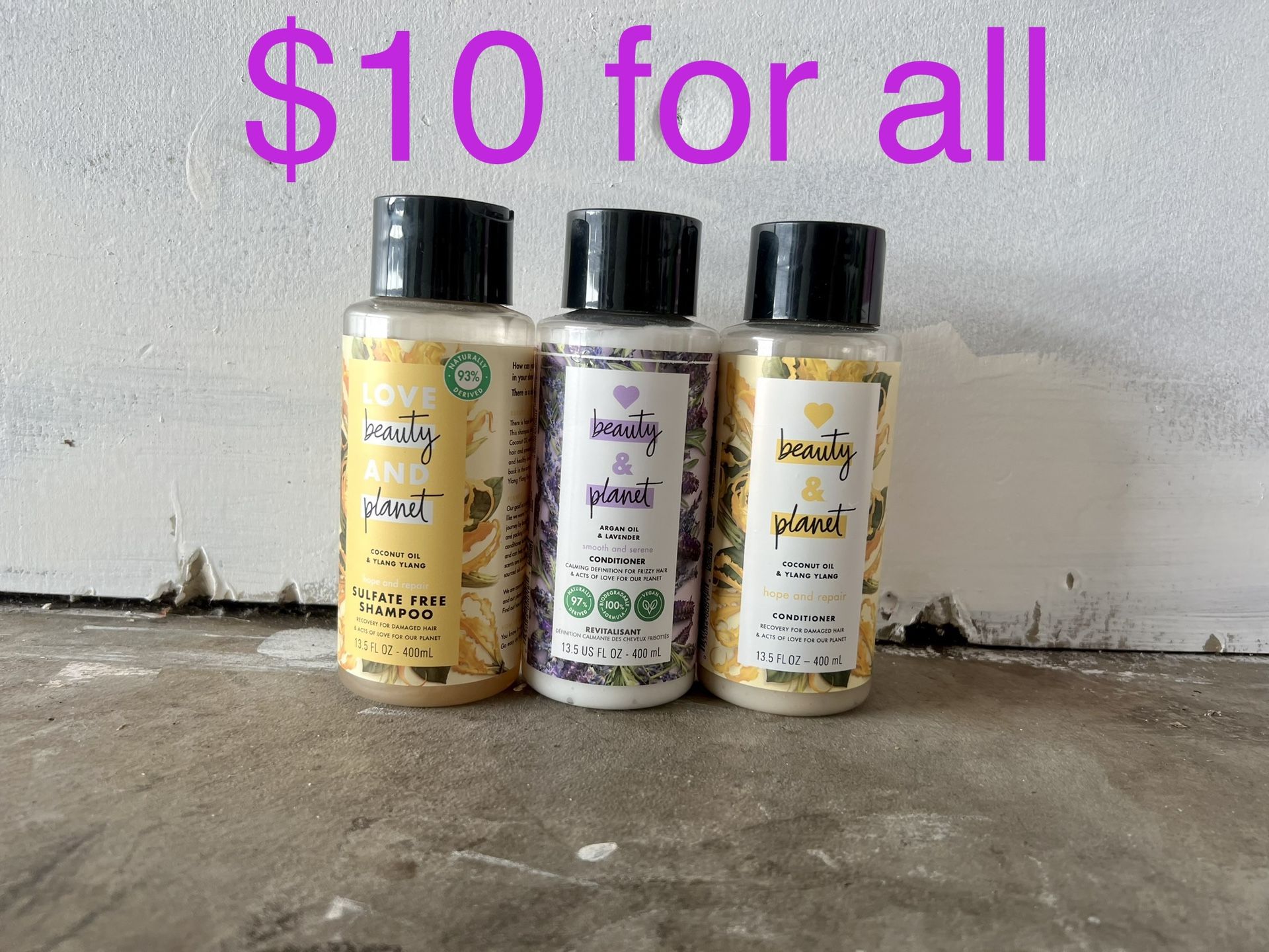 Shampoo And Conditioner $10