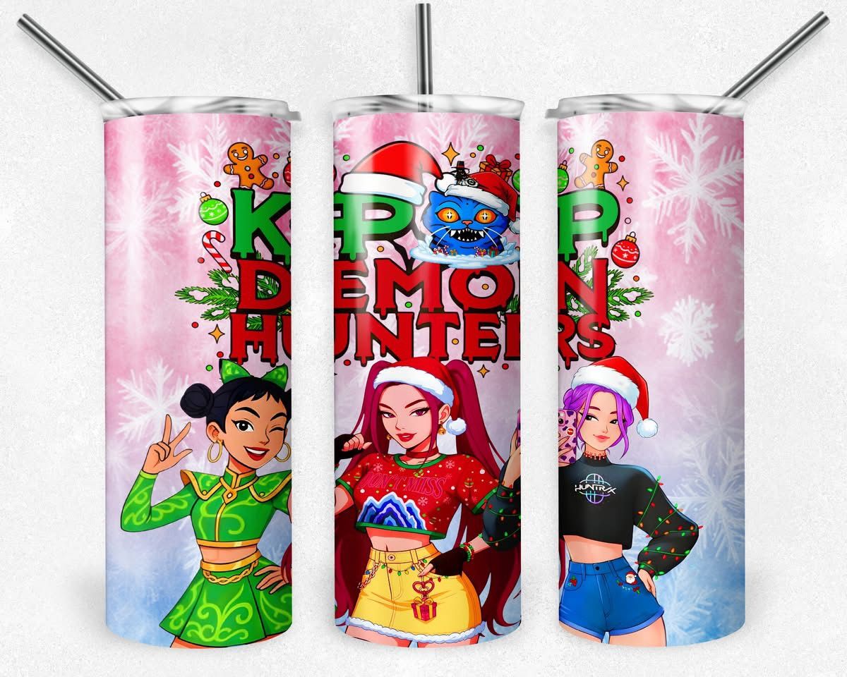 K-Pop Demon Hunters Christmas Holiday Tumbler