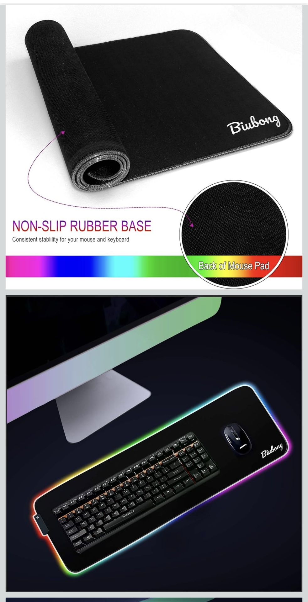 RGB Gaming Mouse Pad Mat