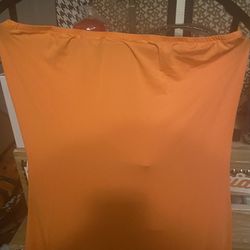 Peach, Orange Color Halter Dress Size Medium New