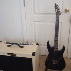LTD ESP With Floyd Rose 2008 & Kustom Quad 100 DFXWT Special Edition Amp