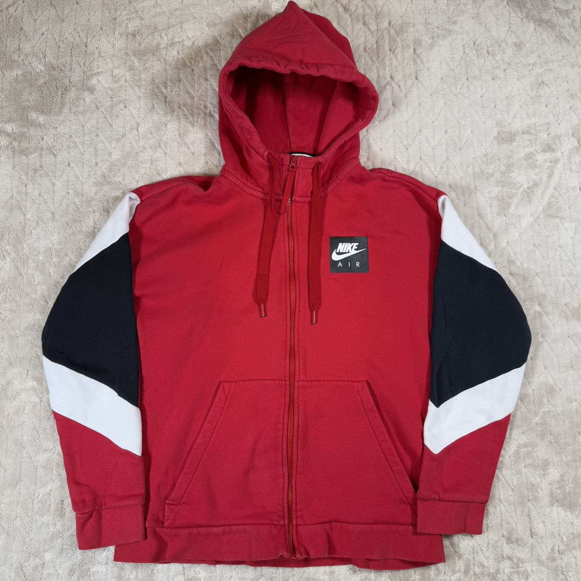 Retro Nike Air box Logo Men's Full Zip Hoodie Jacket Size M