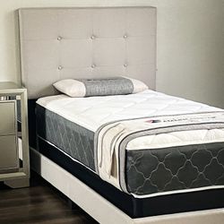 Brand New Twin Beds For Same/Complete Bed Frame With New Mattress/Fast Delivery