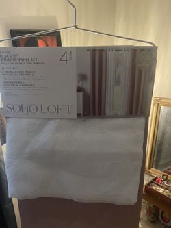 Pink Blackout Window Panel Set