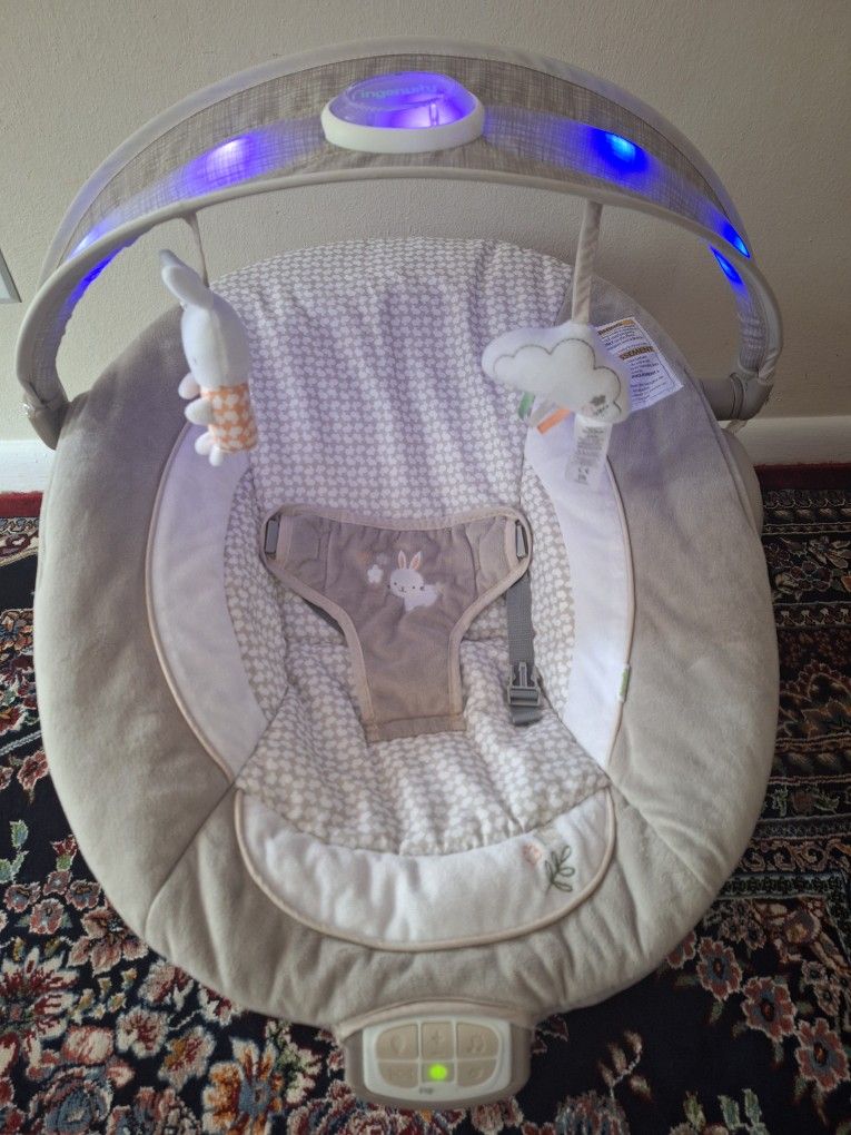 6 Speed Plush Baby Swing With Music