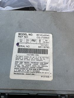 toyota radio