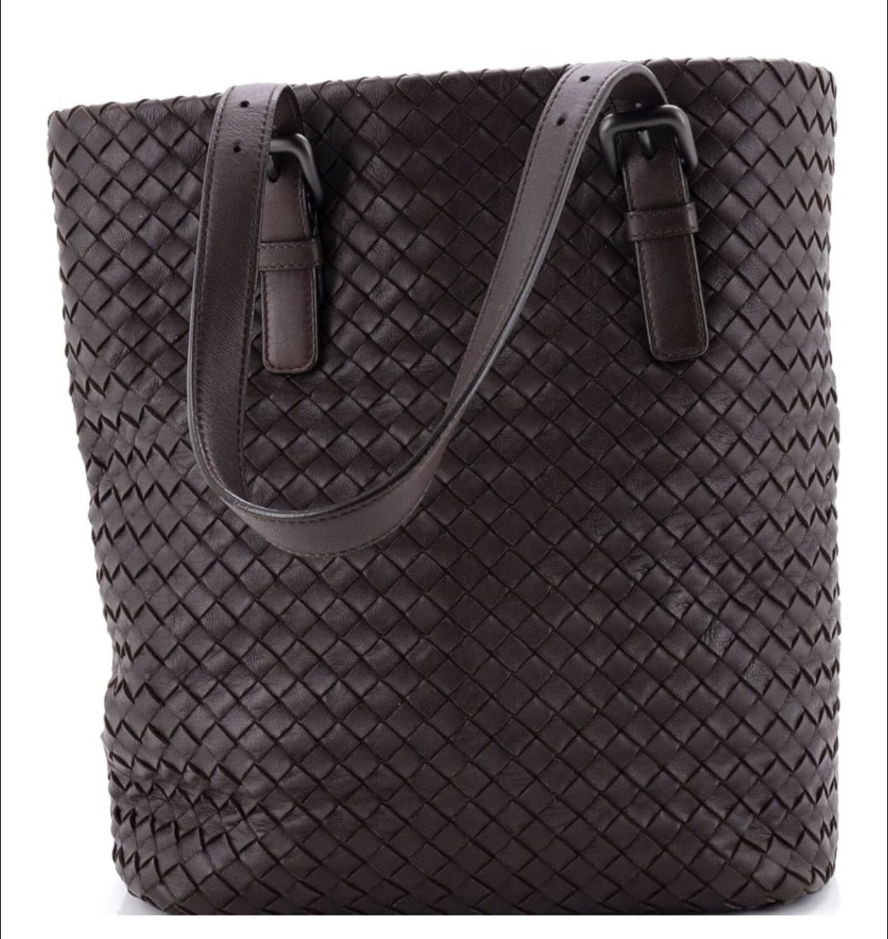 Belted Tote Intrecciato Nappa Medium, Brown