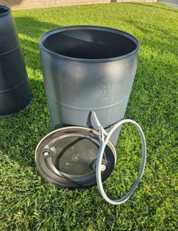 Plastic Drum Barrel With Seal Tight Metal Locking Ring