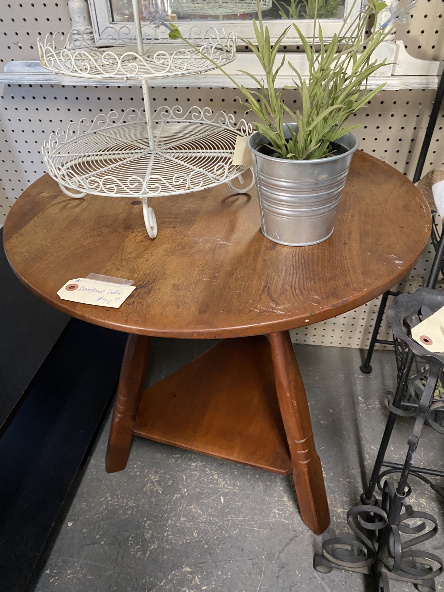 Solid Wood Side Table 