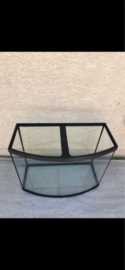 Bow Front Glass Aquarium Tank 30Lx15Wx24H