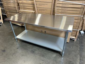 New stainless steel work tables all sizes available 
