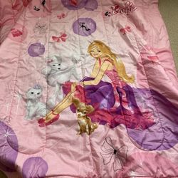 Barbie comforter and blanket