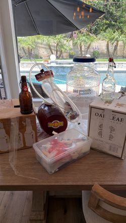 Home beer  brewing supplies.