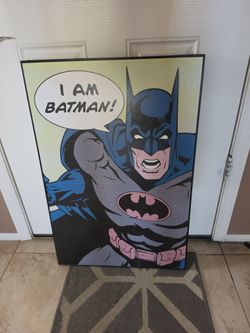 Framed Batman Picture