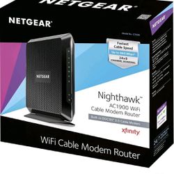 Comcast Xfinity WIFI Wireless Modem Netgear Nighthawk AC1900