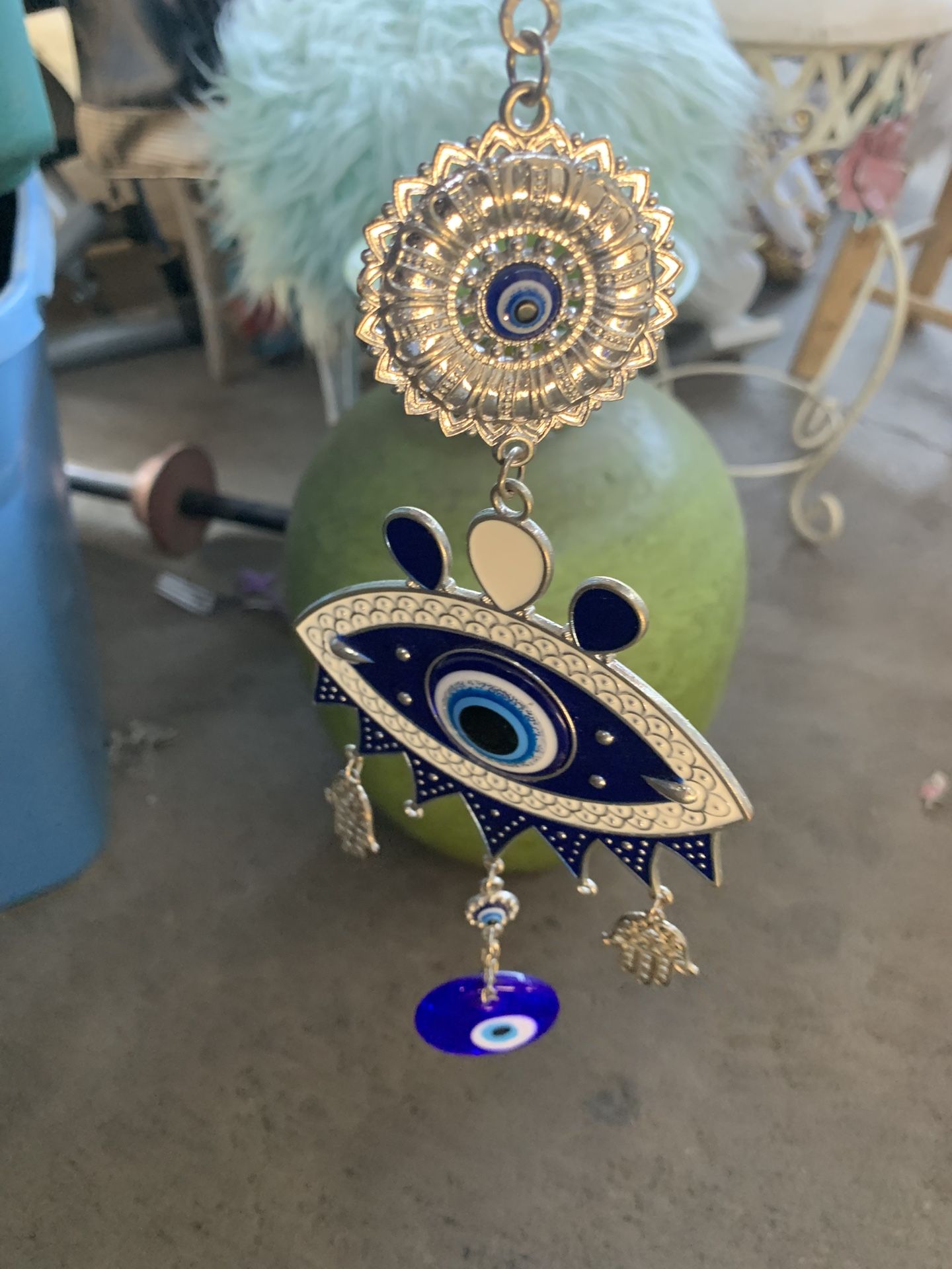 Evil Eye Charm. About 15”