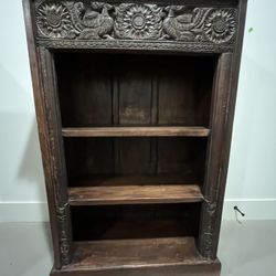 Hand Carved Santa Fe Bookcase -El Paso Import Company