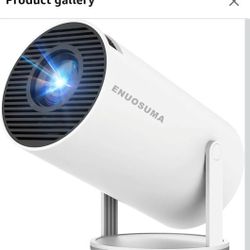 Mini Projector, Support 4K 1080P Portable Projector with Dual Band WIFI6 5G Wireless 5.2 Bluetooth Android 11, 160 ANSI Lumens, 180° Rotatable, Auto K