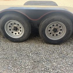 4 TRAILER WHEELS TIRES 5 LUG