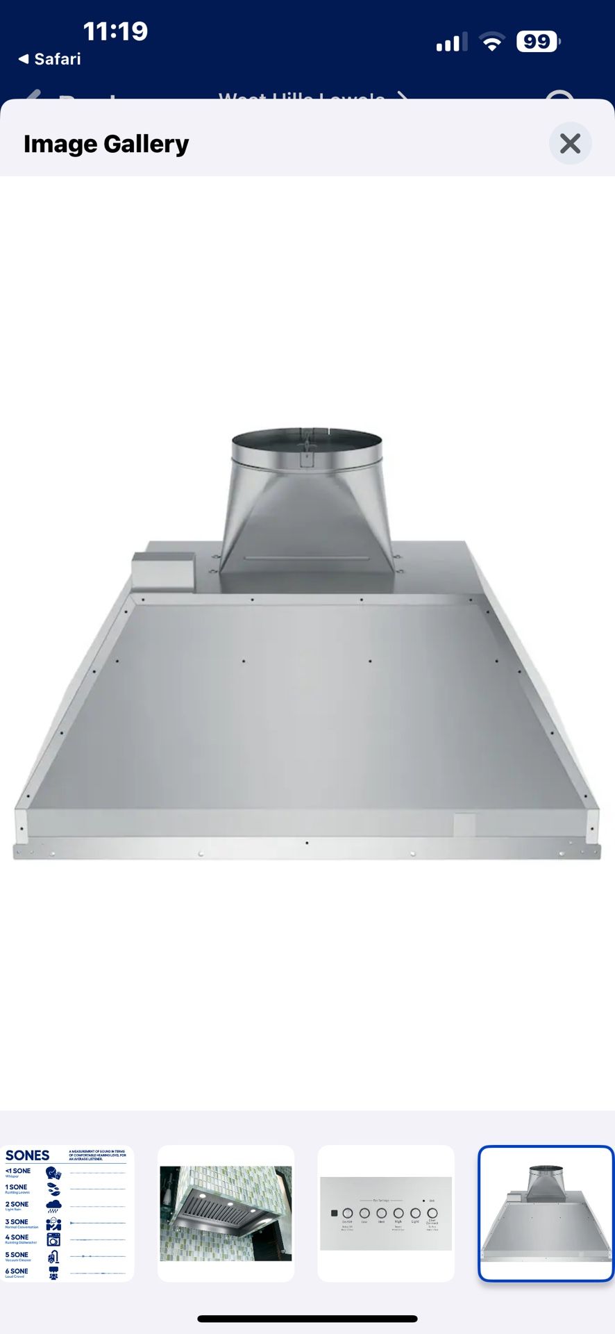 NEW 30” GE UNIVERSAL CUSTOM INSERT. WIFI. REMOTE. 610 CFM. IN BOX. WITH A FACTORY WARRANTY 4/27/25