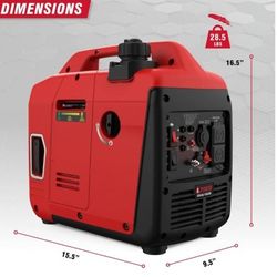 I POWER 1500 WATTS GASOLINE POWERED ULTRA LIGHT INVERTER GENERATOR NEW