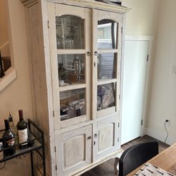 Antique White Hutch 