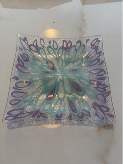 Fused Glass Candy Dish