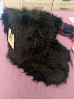 New fir boots black