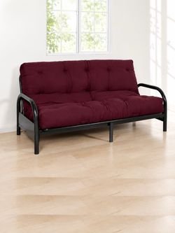 Burgundy Full Futon with Frame – Great Condition