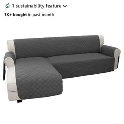 Easy-Going L-Shaped Sectional Couch Cover – Reversible & Pet-Friendly – $30
