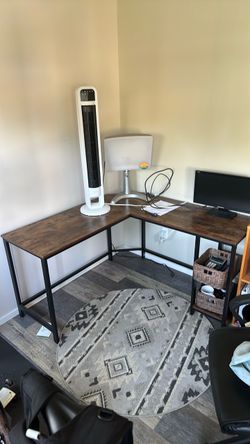 L-Shaped Industrial Corner Desk