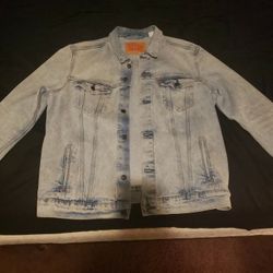 light blue large mens levi jacket
