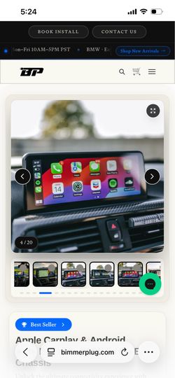 BMW F22 apple car play retro fit display screen