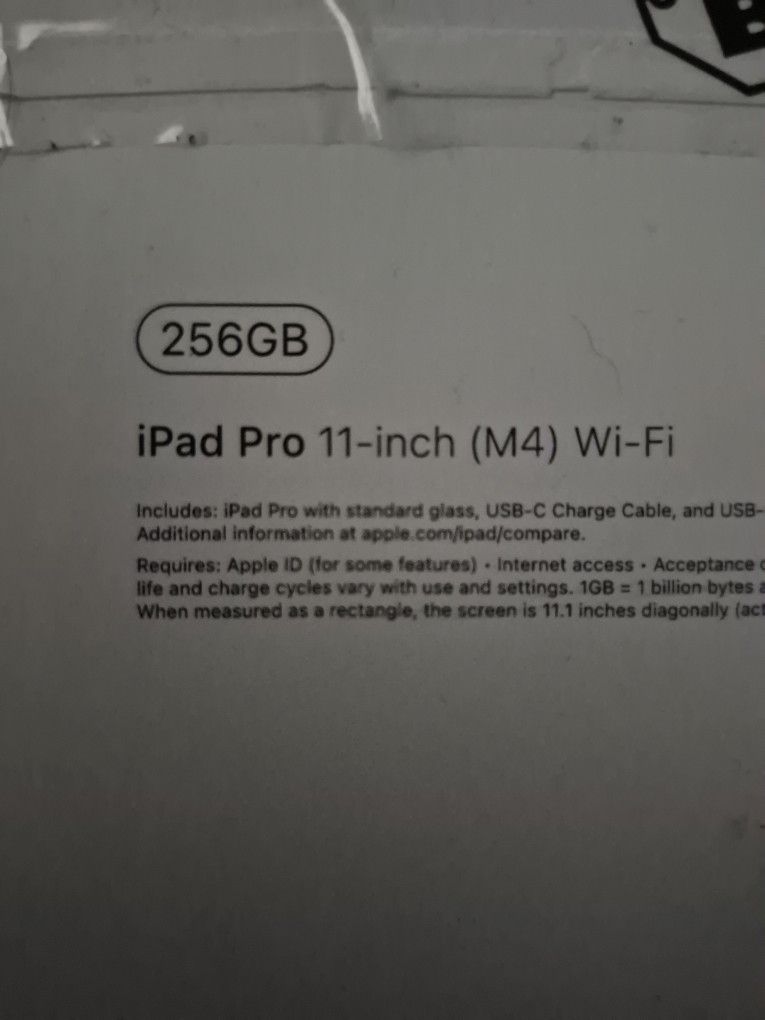 1pad Pro M4 Wifi 256gb