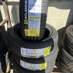 175/55/15 Atlander  New Tires Set Of 4 Installed And Balanced Set De 4 Llantas Nuevas Instaladas Y Balanceadas