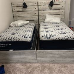 2 Twin Bed Frames With Mattress