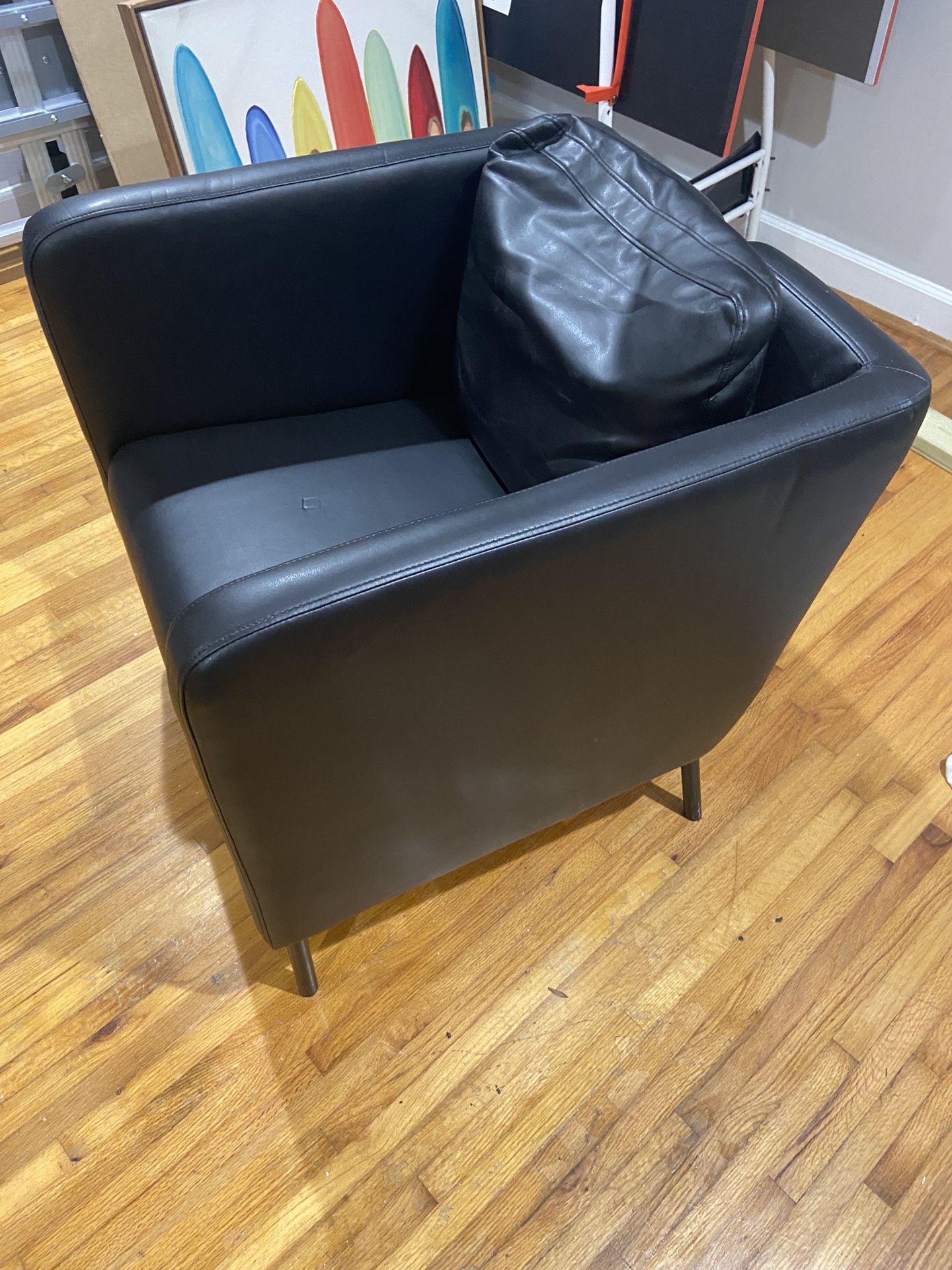 Faux Leather Chair