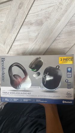 Brookstone Wireless Audio Kit + Cuisinart Grill Basket + LED Wall Mirror